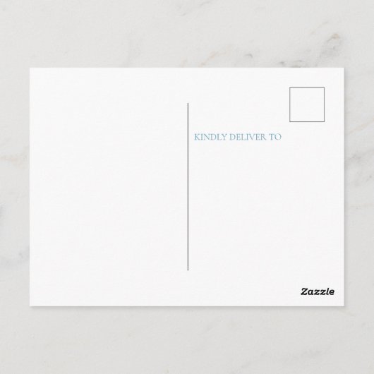 Hier komt de zoon Baby shower dank u Briefkaart (Achterkant)