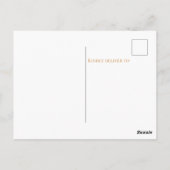 Hier komt de zoon Baby shower dank u Briefkaart (Achterkant)