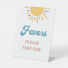 Hier Komt De Zoon Baby Shower Favorieten Bord Reclamebord Met Voetstuk