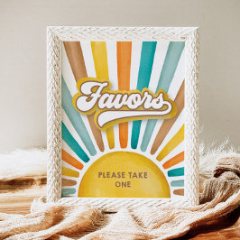 Hier komt de Zoon | Baby shower Favors Sign Poster