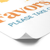 Hier komt de zoon Baby shower gunsten Poster (Hoek)