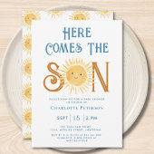 Hier komt de zoon Baby shower I Kaart