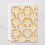 Hier komt de zoon baby shower Invitation Kaart (Achterkant)