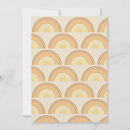 Hier komt de zoon baby shower Invitation Kaart (Achterkant)