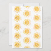 Hier komt de zoon Baby shower Kaart (Achterkant)