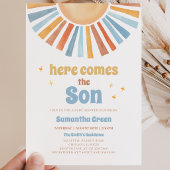 Hier Komt de Zoon Baby Shower Kaart