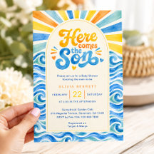 Hier Komt De Zoon Baby Shower Kustzonneschijn