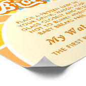 Hier komt de zoon Baby shower mijn water gebroken  Poster (Hoek)