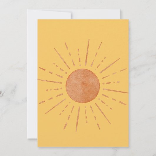 Hier komt de zoon baby shower uitnodiging (Achterkant)