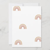 Hier komt de zoon baby shower Uitnodiging (Achterkant)