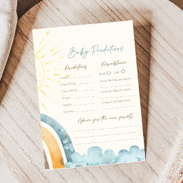 Hier Komt De Zoon Baby Shower Voorspellingen Spel
