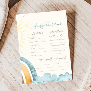 Hier Komt De Zoon Baby Shower Voorspellingen Spel