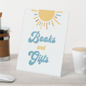 Hier Komt De Zoon Boeken en Cadeaus Bord Reclamebord Met Voetstuk (Insitu)