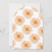 Hier komt de zoon boho arch zon jongen baby shower kaart (Achterkant)