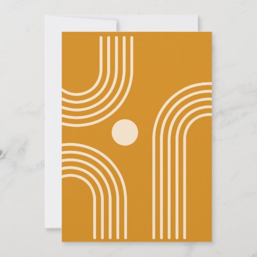 Hier komt de zoon Boho Baby Boy Douche uitnodiging (Achterkant)