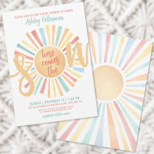 Hier komt de zoon Boho Baby Shower