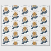 Hier Komt de Zoon Boho Jongen Baby Shower Cadeaupapier (Vlak)