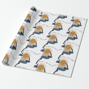 Hier Komt de Zoon Boho Jongen Baby Shower Cadeaupapier