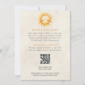 Hier komt de zoon Boho jongen baby shower Kaart (Achterkant)