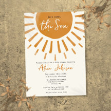 Hier Komt De Zoon Boho Jongens Baby Shower