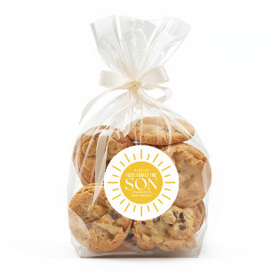 Hier Komt De Zoon Boy Baby Shower Ronde Sticker