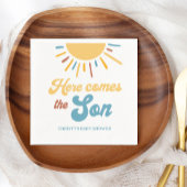 Hier Komt De Zoon Boy Baby Shower Servet