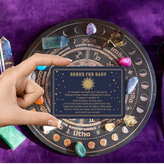 Hier komt de zoon | Celestial Shower Book Aanvraag Informatiekaartje