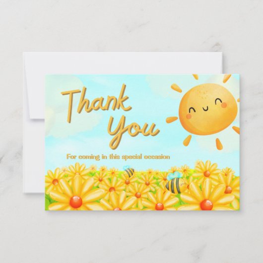 Hier komt de Zoon - Dank U Bedankkaart (Voorkant)