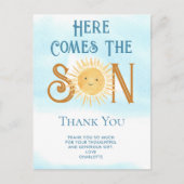 Hier komt de zoon dank u briefkaart (Voorkant)