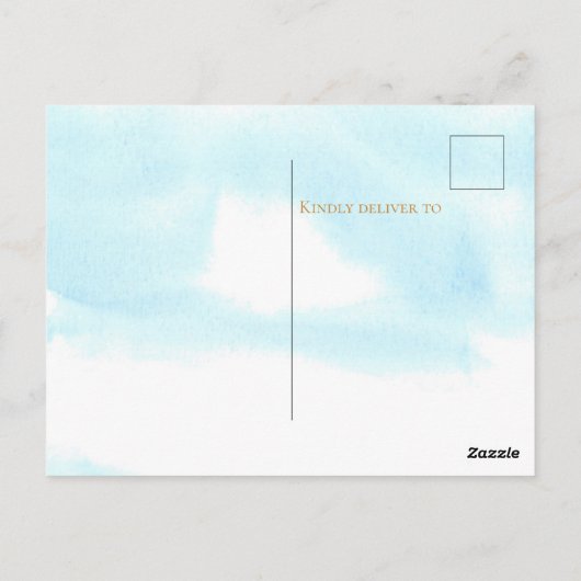 Hier komt de zoon dank u Briefkaart (Achterkant)