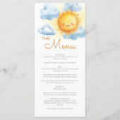 Hier Komt De Zoon Dots Baby Shower Menu (Voorkant)