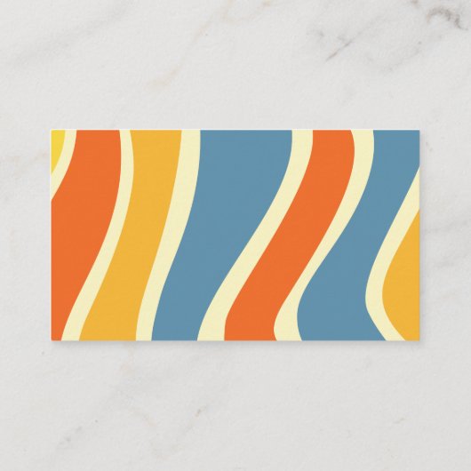 Hier komt de zoon groovy retro luier loterij informatiekaartje (Achterkant)