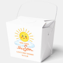 Hier Komt de Zoon Handgetekende Zonnebabyborrel