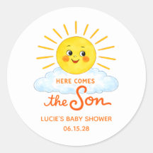 Hier Komt de Zoon Handgetekende Zonneschijn Baby S