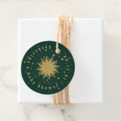 Hier komt de zoon | Hemels Baby shower Bedankjes Labels (In situ)