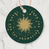 Hier komt de zoon | Hemels Baby shower Bedankjes Labels (Achterkant)