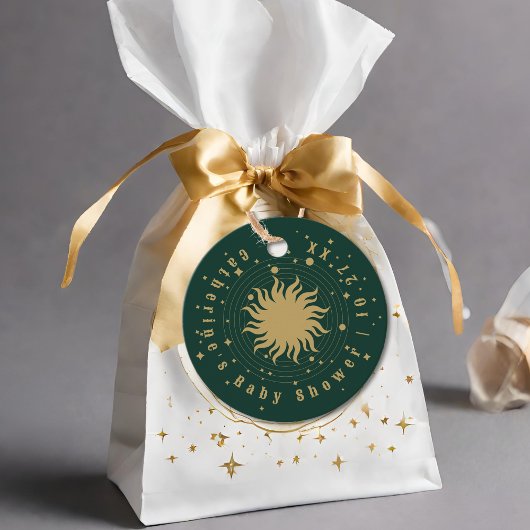 Hier komt de zoon | Hemels Baby shower Bedankjes Labels