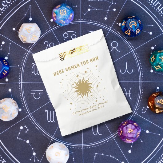 Hier komt de zoon | Hemels Baby shower Bedankzakje