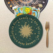 Hier komt de zoon | Hemels Baby shower Papieren Bordje