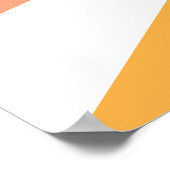 Hier komt de zoon jongen baby shower welkom poster (Hoek)