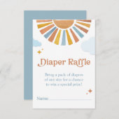 Hier komt de zoon - Luier Raffle Insert Informatiekaartje (Voorkant / Achterkant)