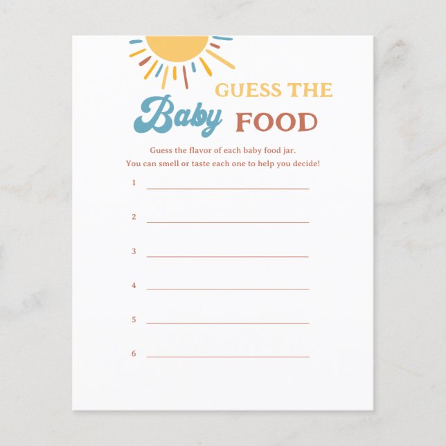 Hier Komt De Zoon Raad De Babyvoeding Spel (Voorkant)