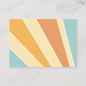 Hier komt de zoon retro Baby shower boekaanvraag Informatiekaartje (Achterkant)