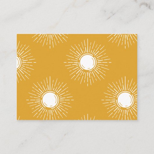 Hier komt de zoon retro Baby shower Luier Raffle Informatiekaartje (Achterkant)