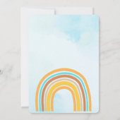 Hier Komt de Zoon, Retro Boho Regenboog Kaart (Achterkant)