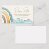 Hier komt de zoon Retro luier Raffle Informatiekaartje (Voorkant / Achterkant)