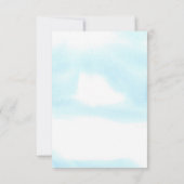 Hier komt de zoon Schattige Baby shower dank u Bedankkaart (Achterkant)