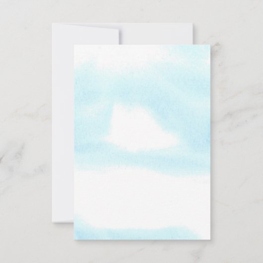 Hier komt de zoon Schattige Baby shower dank u Bedankkaart (Achterkant)