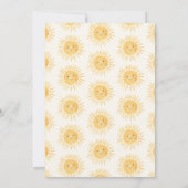 Hier komt de zoon Schattige Baby shower Kaart (Achterkant)