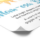 Hier komt de zoon Schattige zon moeder osa bar Poster (Hoek)